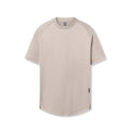 flatlay AeroSilver Established Tee in chai, front view