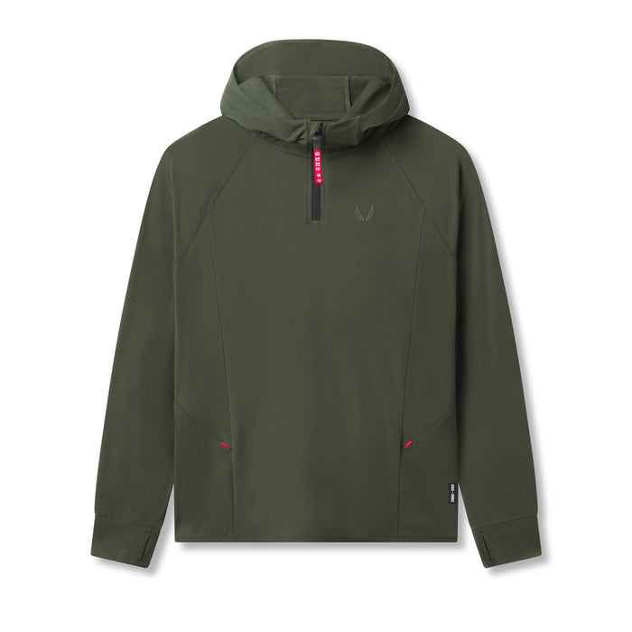 flatlay 0682 Training Hoodie in olive, front view