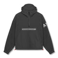 flatlay Weather-Ready Anorak Jacket in black, front view