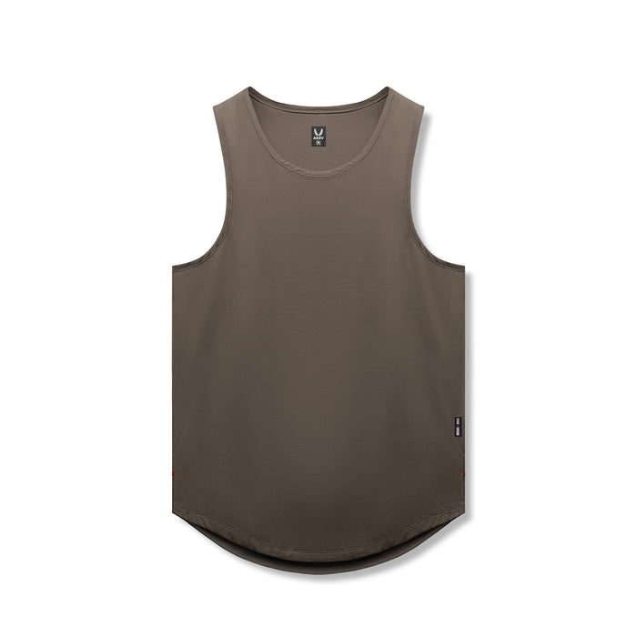 flatlay AeroSilver Tank Top in Deep Taupe, front view