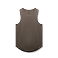 flatlay AeroSilver Tank Top in Deep Taupe, front view