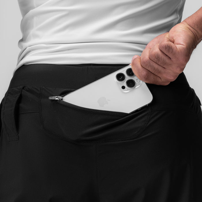 Bounce-free zip pocket