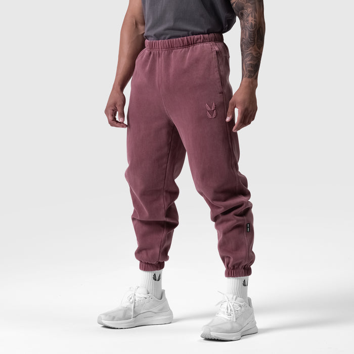 Tech Essential™ Sweats in Faded Crimson worn by model, back view