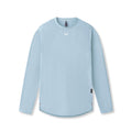 flatlay Laser-Vent Established Long Sleeve in light sky, front view
