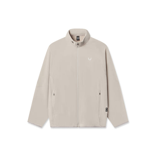 flatlay Aerotex Weather-Ready Bonded Windbreaker in chai, front view