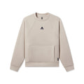 flatlay of 1020. Dri-Core™ Oversized Crewneck in chai, front view