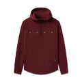 flatlay Dri-Core™ Zip Hoodie in crimson, front view