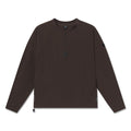 flatlay Tetra-Lite Blade Collar Zip Jacket in dark earth brown, front view