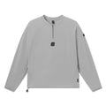 Flatlay of Tetra-Lite Blade Collar Zip Jacket in slate grey, front view