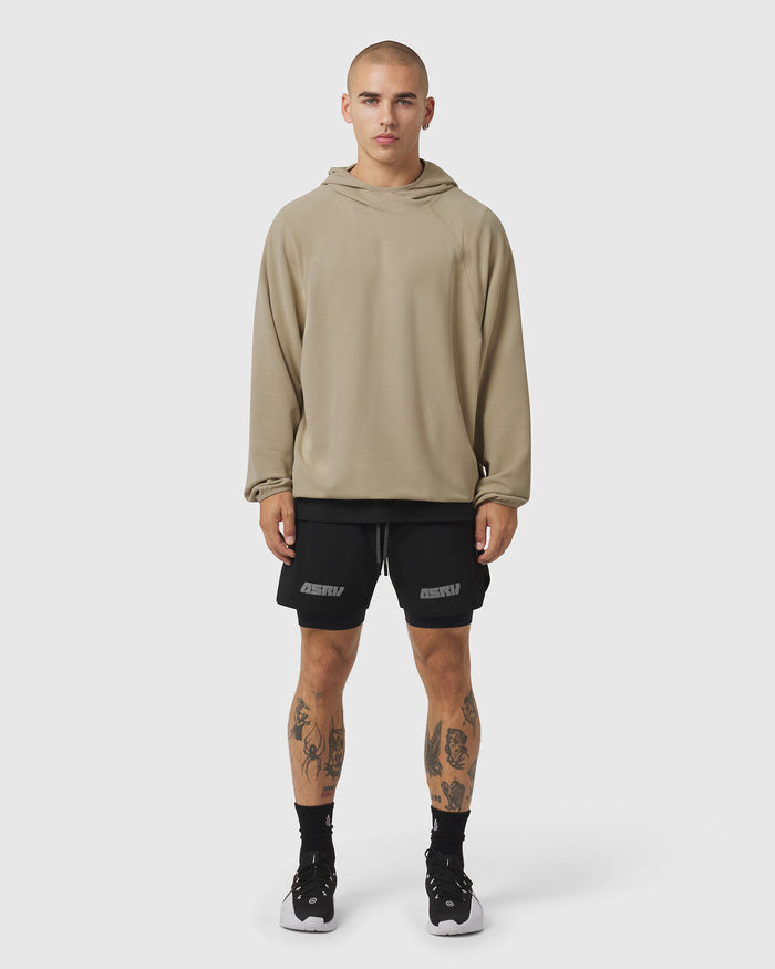 1206. Tech-Waffle™ Scuba Hoodie - Khaki