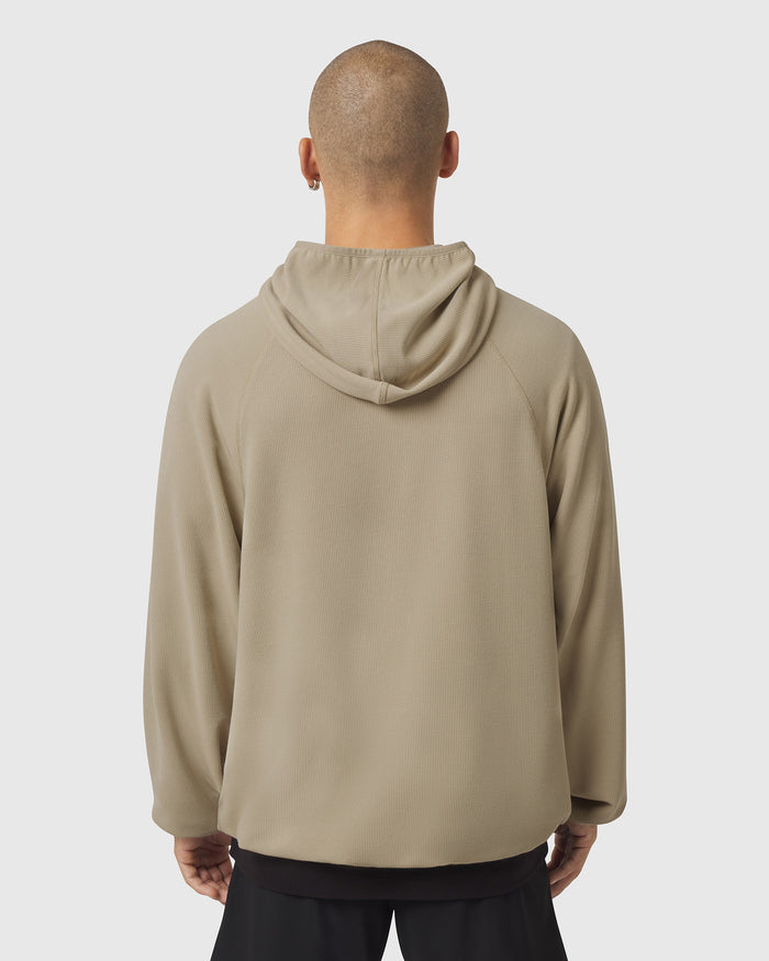 1206. Tech-Waffle™ Scuba Hoodie - Khaki