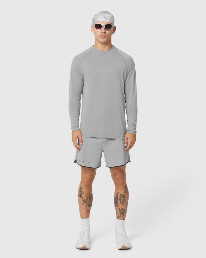 1219. Aerotex™ Perforated Linerless Short - Slate Grey