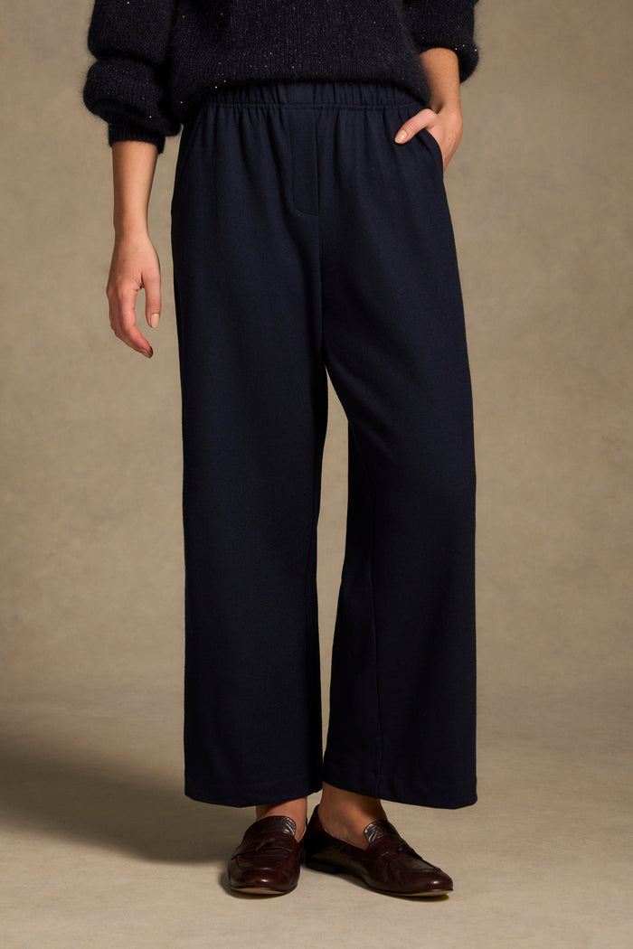 7/8th Boiled Wool Pant – Indigo