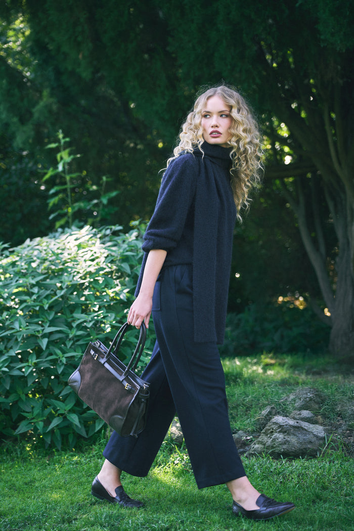 7/8th Boiled Wool Pant – Indigo