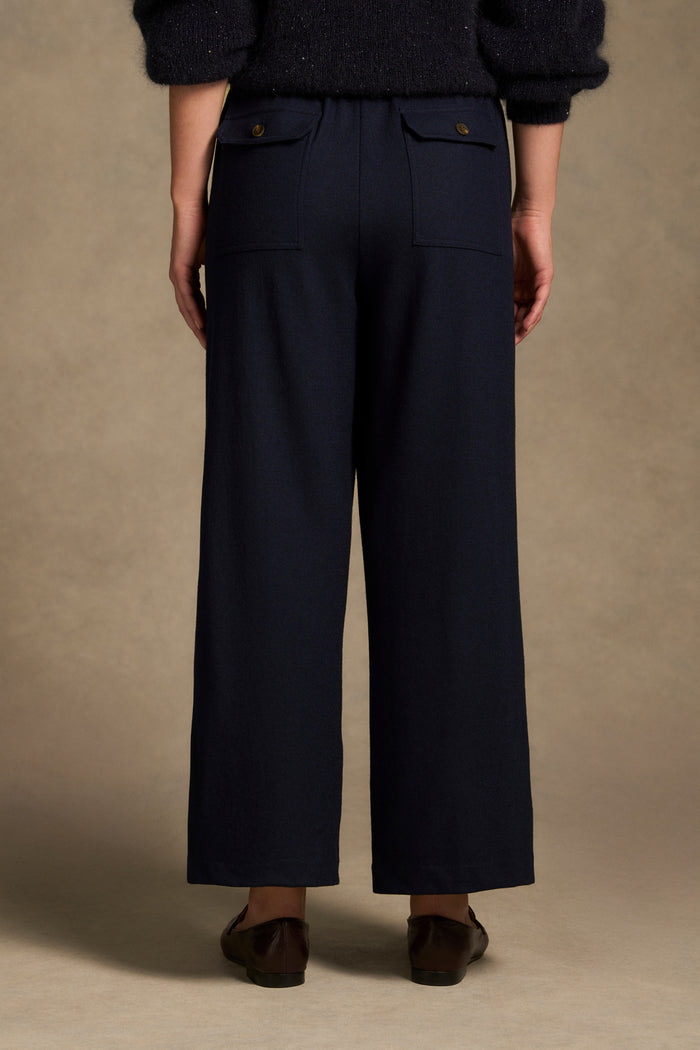 7/8th Boiled Wool Pant – Indigo