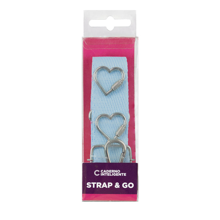 Pacote do Strap & Go, na cor Baby Blue.