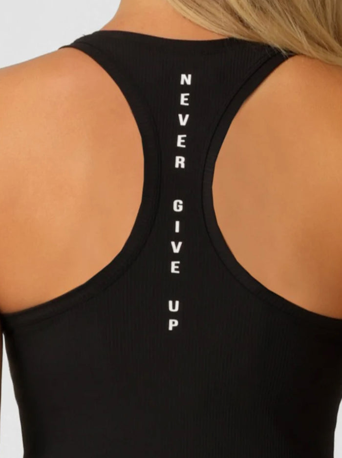 Amy Fitted Active Rib Tank