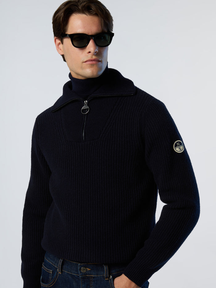 2 | Navy blue | half-zip-5gg-knitwear-699202