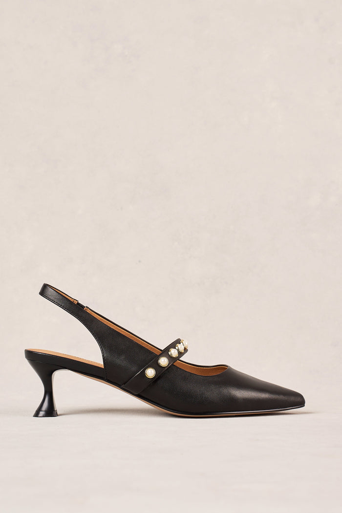 Audrey Kitten Heel - Black