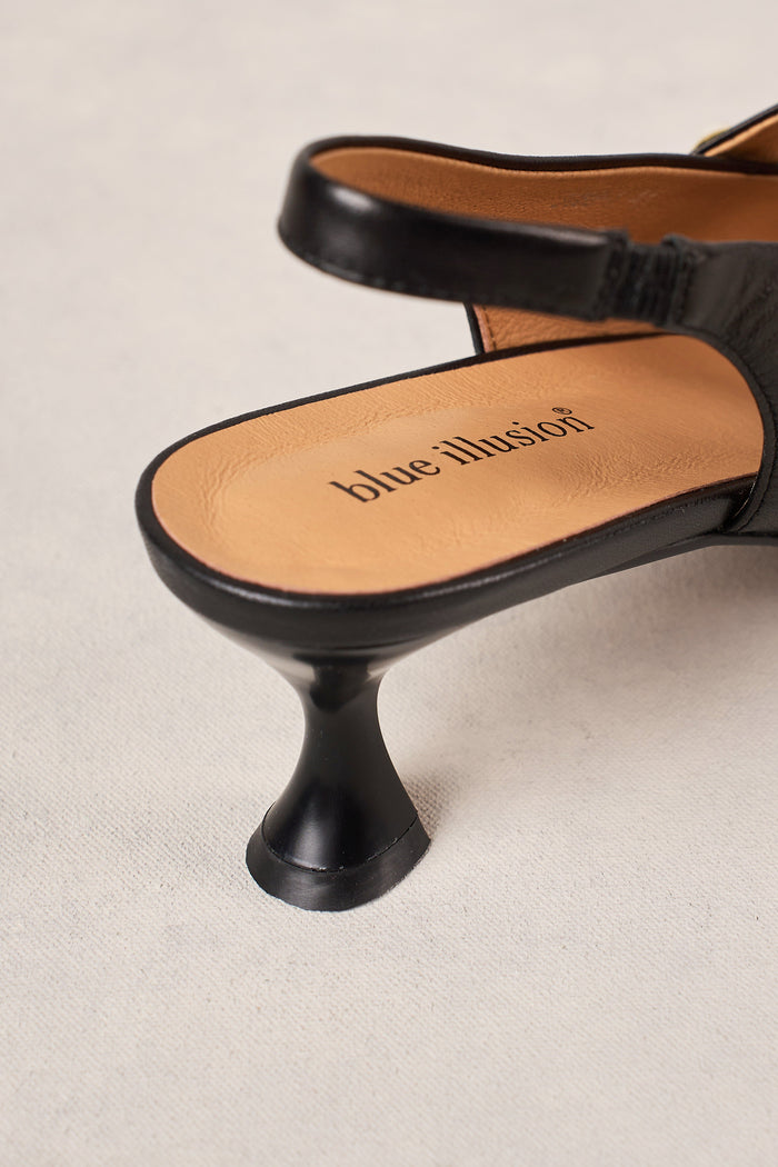 Audrey Kitten Heel - Black