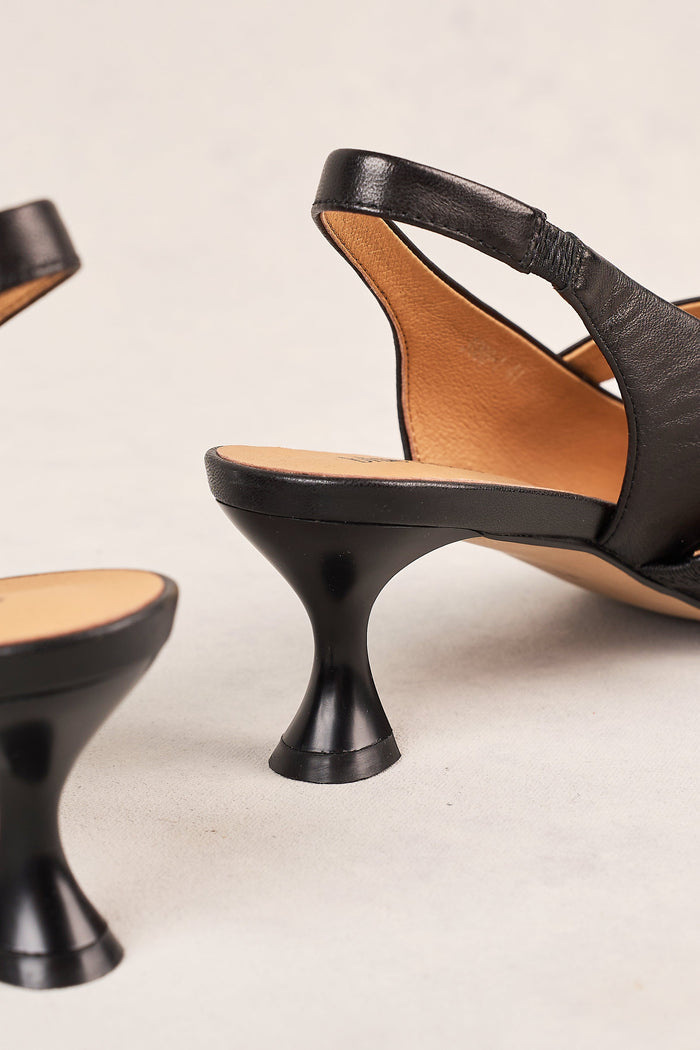 Audrey Kitten Heel - Black