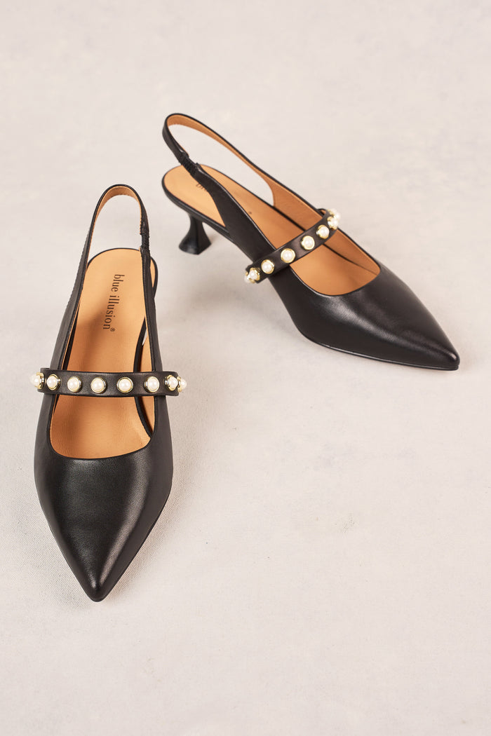 Audrey Kitten Heel - Black