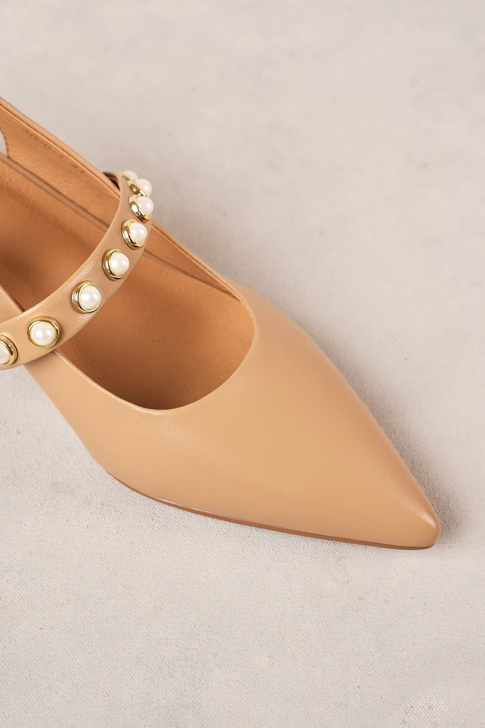 Audrey Kitten Heel - Tan