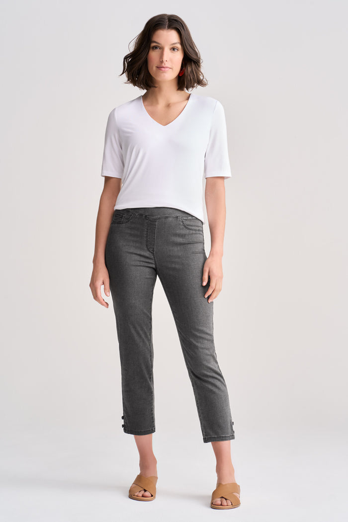 Bengajean® 3/4 Button Detail - Charcoal