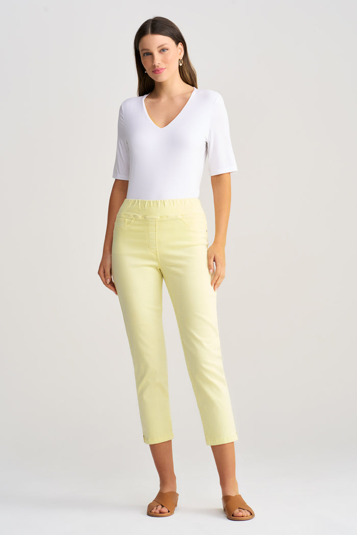 Bengajean Three Quarter Slim Leg - Limoncello
