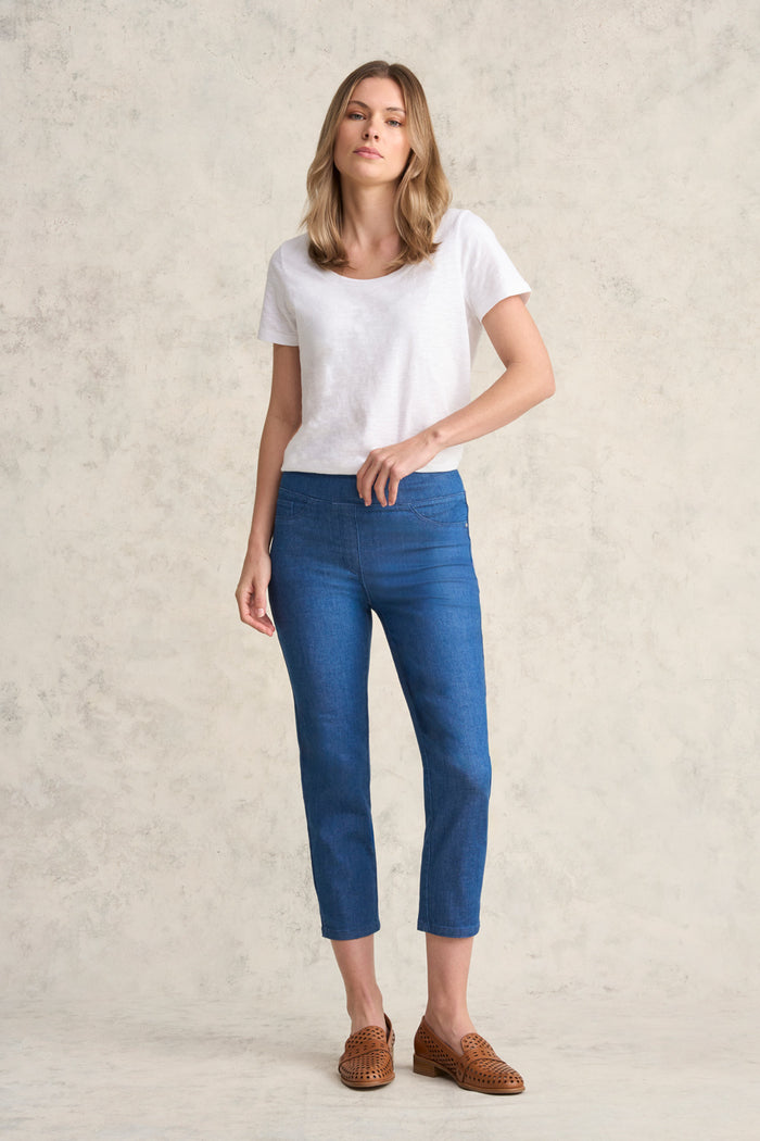Bengajean  Three Quarter Slim Leg - Ultramine