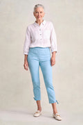 Bengajean Ankle Length Tied-Cuff - Dusty Blue