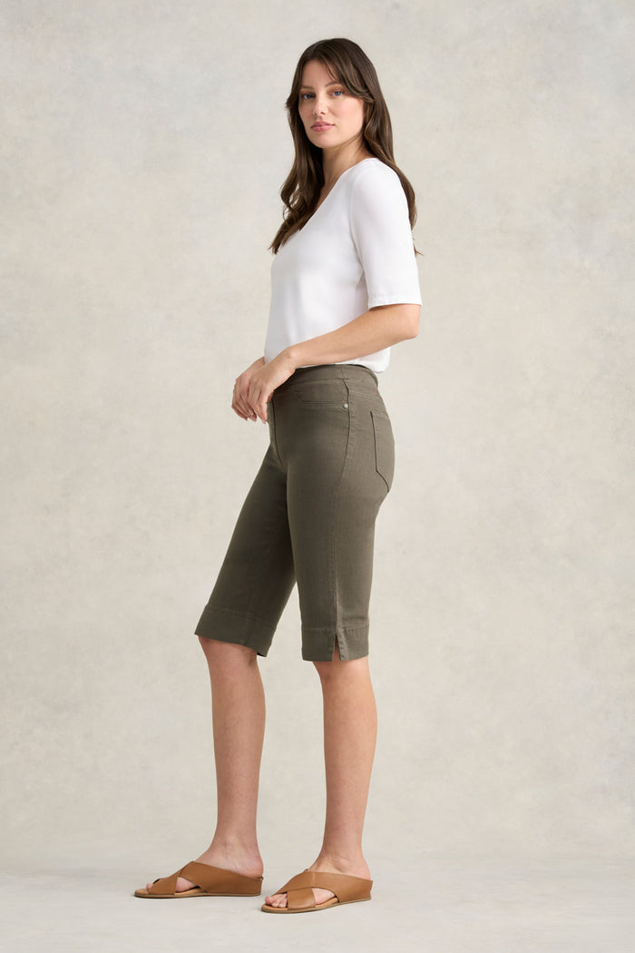 Bengajean Short - Pewter Green