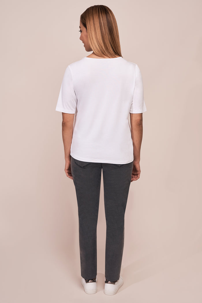 Bengajean Full Length Skinny Leg Petite - Grey Denim