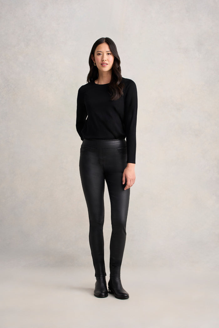Bengajean® Skinny Leg Coated - Black