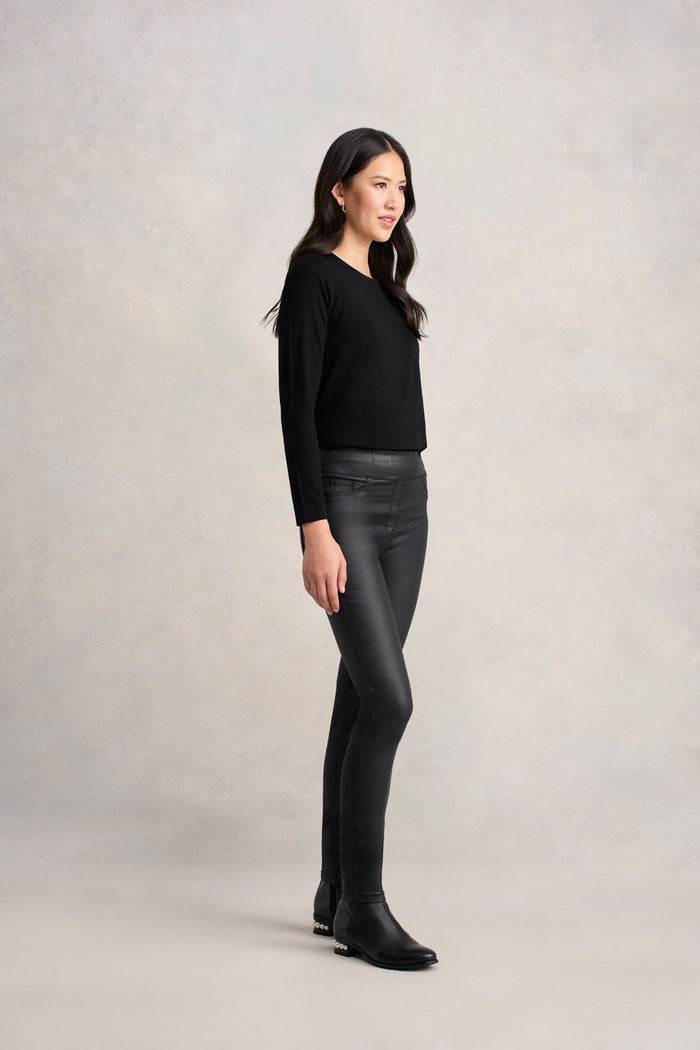 Bengajean® Skinny Leg Coated - Black