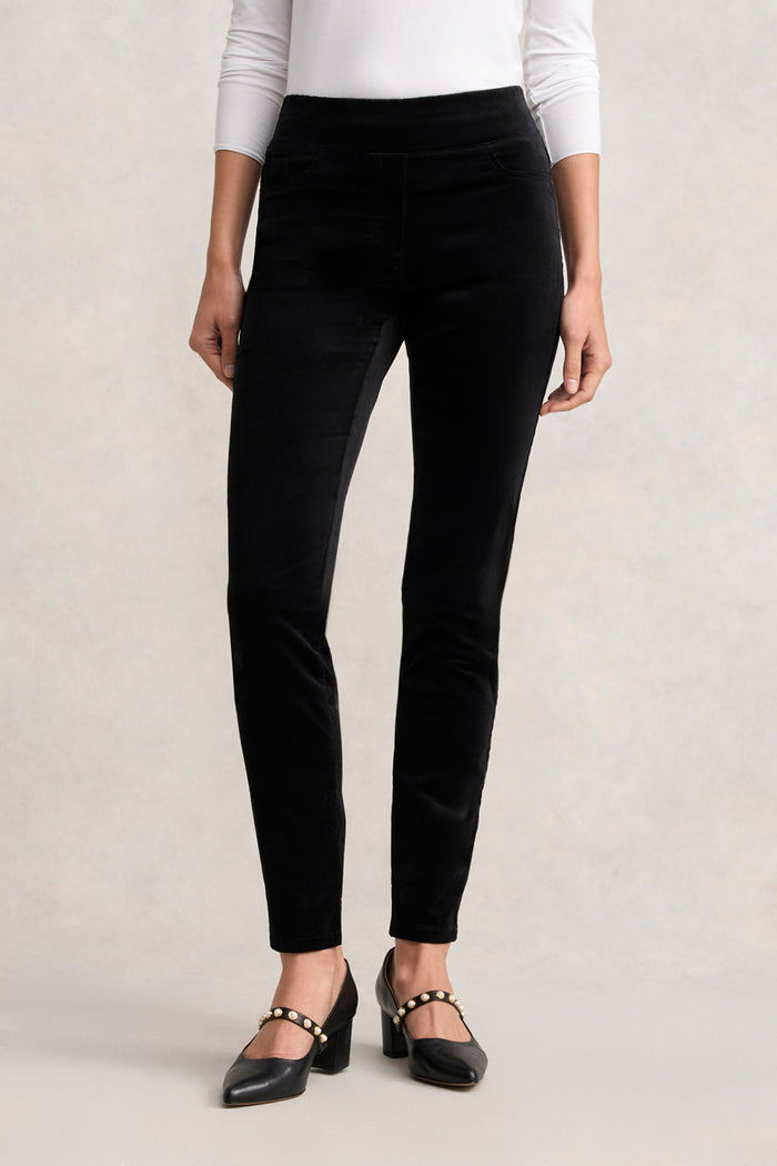 BENGAJEAN VELVET SKINNY LEG - BLACK