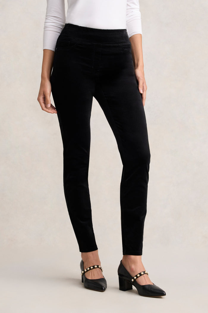 BENGAJEAN VELVET SKINNY LEG - BLACK