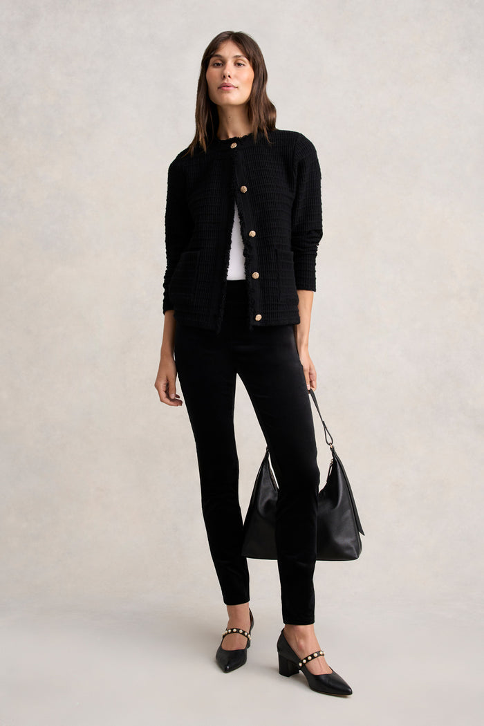BENGAJEAN VELVET SKINNY LEG - BLACK