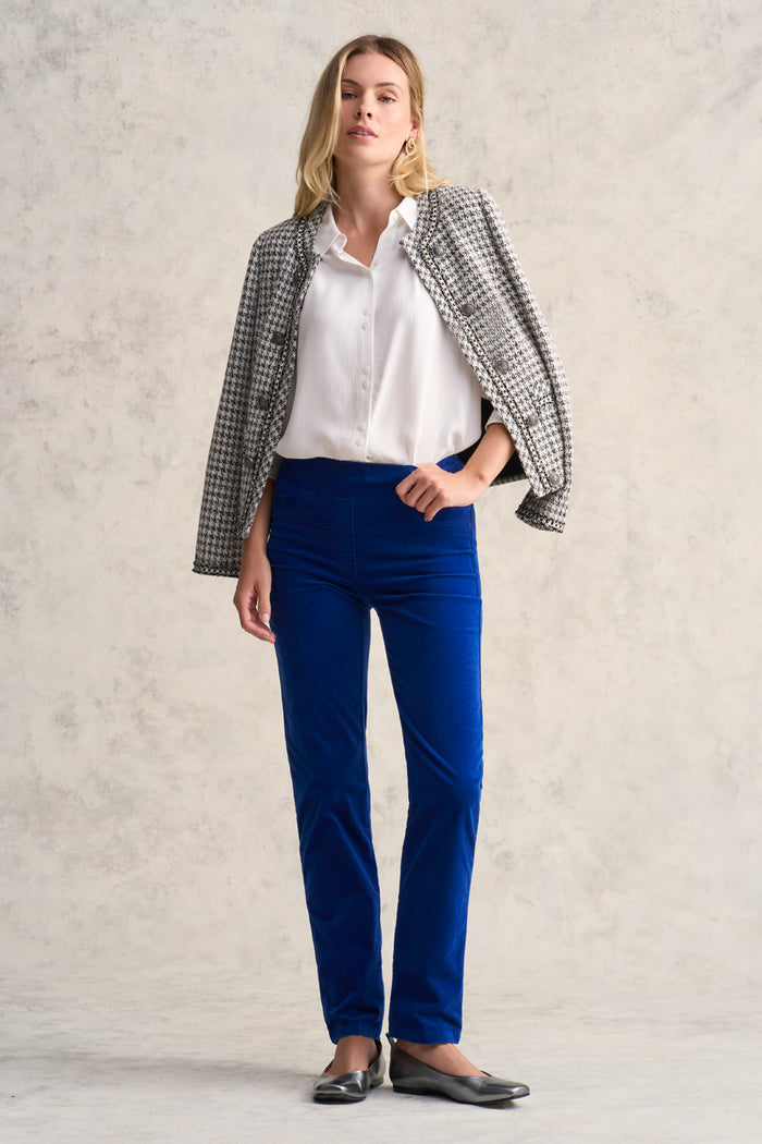 Bengajean® Velvet Straight Leg - Cobalt