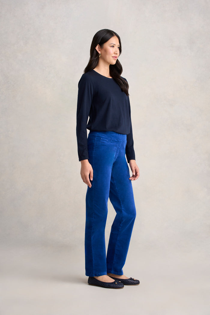 Bengajean® Velvet Straight Leg - Prussian Blue