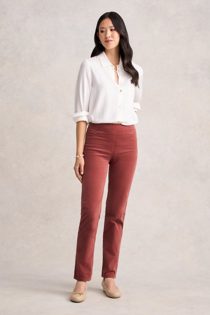 Bengajean® Velvet Straight Leg - Rosewood