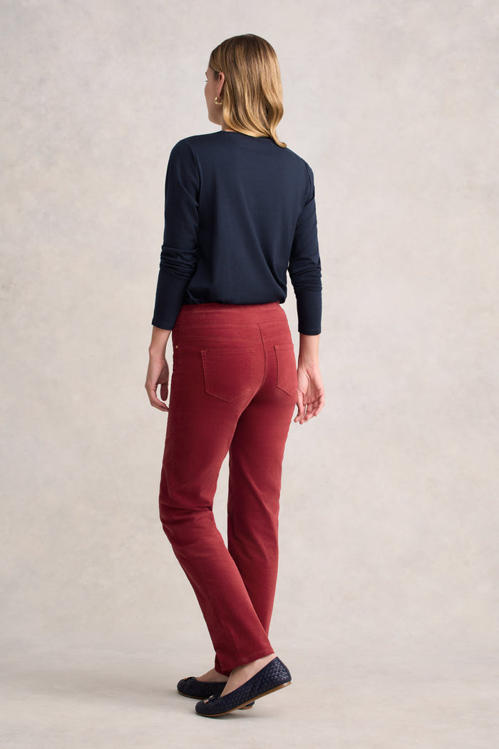 Bengajean® Velvet Straight Leg - Scarlet
