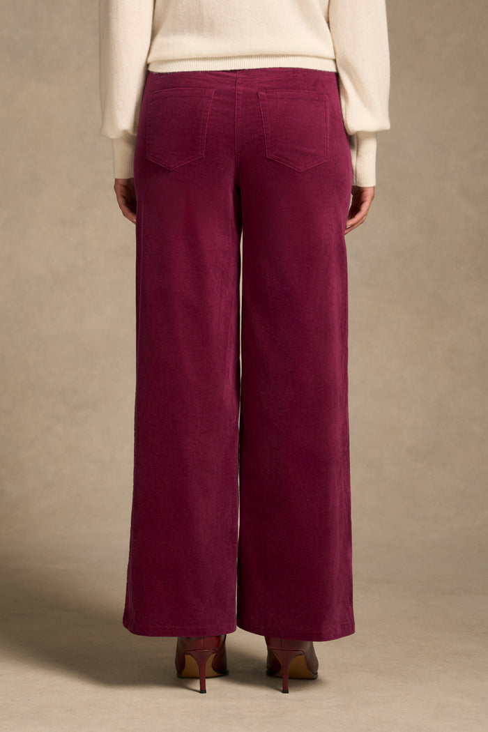 Bengajean® Wide Leg Velvet - Plum