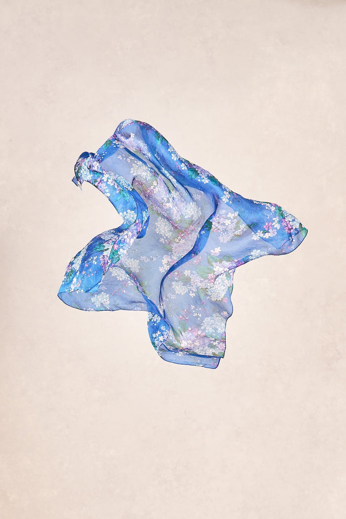 Blooms Scarf - Blue