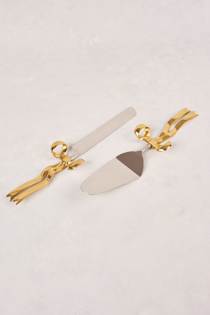 Bow Cake Servers Set