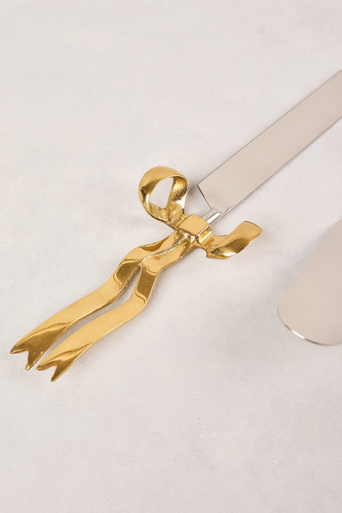 Bow Cake Servers Set