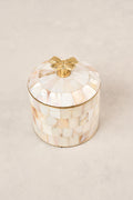 Bow Pearl Round Box