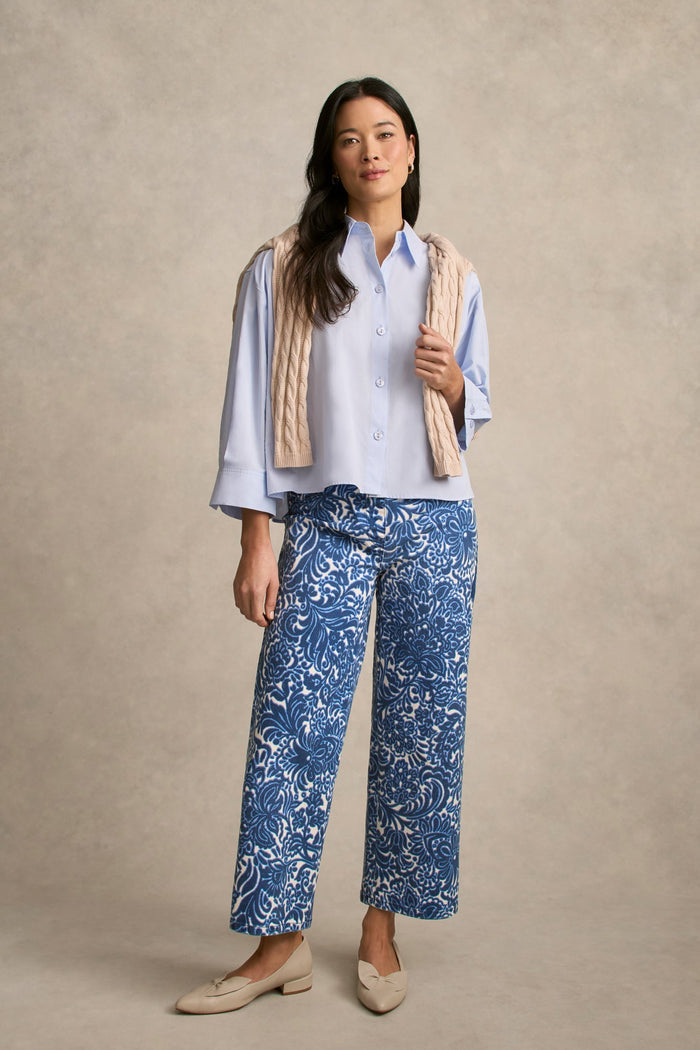 Boxy Classic Shirt - Pale Cornflower