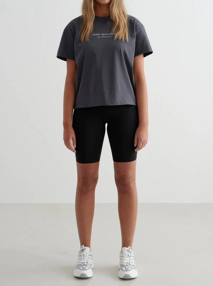 Boxy T-Shirt in Shadow Grey