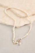 Butterfly Pearl Necklace - Gold